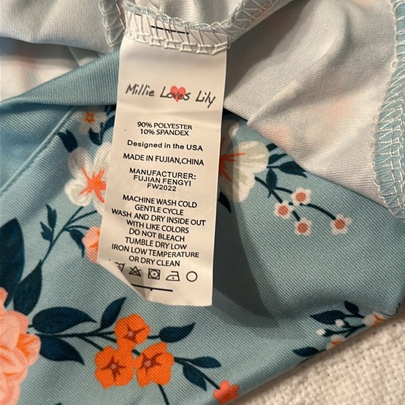 NWT MILLIE LOVES LILY Mini Garden Pocket A-Line Dress &Stripe Leggings. - Picture 6 of 10